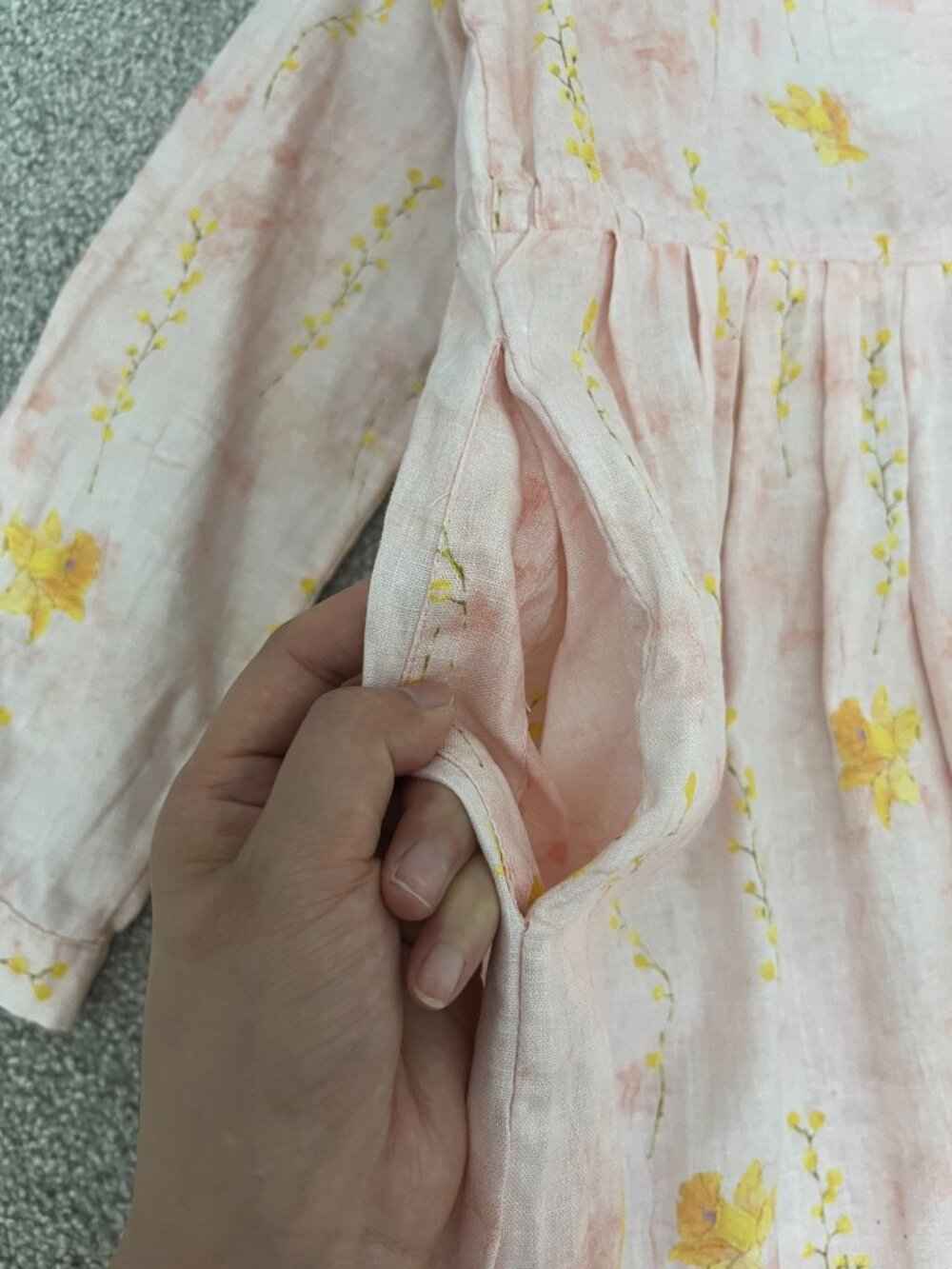 🌸 Floral Cotton Linen Maxi Dress - Picture 10 of 10